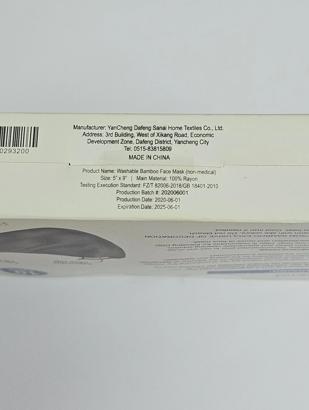 Mend Washable Bamboo Face Mask 10 Pack Unisex Sustainable Breathable Cool Gray